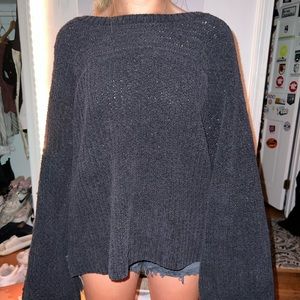 Black free people sweater.